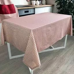 Скатертина Прованс Глорія Клітинка 133х110 см червона (14630)