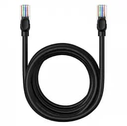 Кабель патч-корд RJ45 Baseus High Speed ​​CAT5 Gigabit Ethernet Cable (Round Cable) 1m B00133206111-01 Black