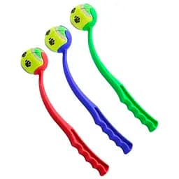 Игрушка для собак ручной метатель мяча разноцветный 