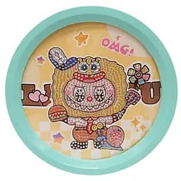 Дитячий набір алмазна мозаїка "Лабубу" YK-6532-13(Turquoise)