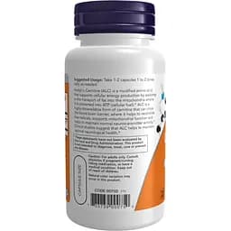 Ацетил-L Карнітін Now Foods Acetyl L-Carnitine 500 мг 200 капсул - мініатюра 3