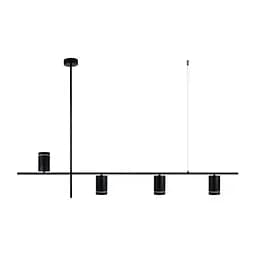 Люстра Feron ML374 під лампу на підвісі чорний