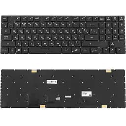 Клавіатура для ноутбука Asus (GX703 series) rus, black, без фрейма, підвіска клавіш (RGB per-key)
