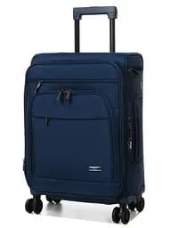 Валіза маленька Airtex 829 поліестер TSA замок USB-порт Темно-синій - мініатюра 8