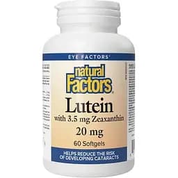 Лютеин Natural Factors Lutein 20 мг 60 softgels