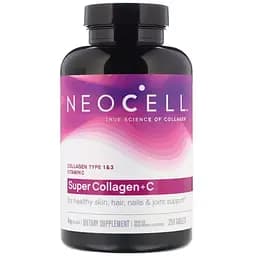 Колаген + Вітамін С NeoCell тип 1&3, 250 таблеток