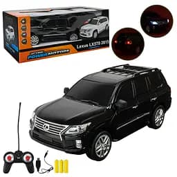 Радіокерована машина Lexus LX570 1:24 POWERMOTORS PM2406BLACK, чорна, зі світлом, акумулятор, коробка 26,5х14х10,5 см - мініатюра 3