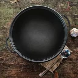 Казан узбецький Наша майстерня WOK з кришкою-сковородою гриль 8 л (Т405СРGr) - мініатюра 2