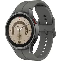 Ремешок для Samsung Galaxy Watch 5 Pro 45mm - темно-серый ширина крепления 20мм силикон размер L Watchbands Five Classic (W10-2WB62253061)