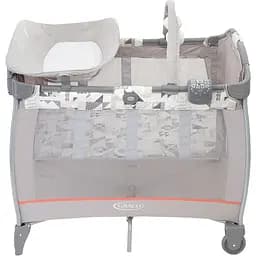 Манеж-ліжечко Graco Contour Electra Patchwork, сірий - мініатюра 2