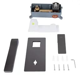 Змішувач для раковини Qtap прихованого монтажу Gemini, Gunmetal Black PVD (k35) QTGEM273GMB45695 - мініатюра 7