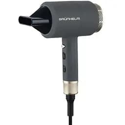 Фен для сушіння укладання волосся Grunhelm GHD-596G маленький дорожній міні компактний 1800 Вт