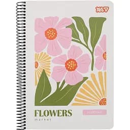 Тетрадь для записей Yes Flowers А5 в клетку 80 листов (152292)