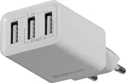 Зарядний пристрій Defender 3xUSB 37W 3.1A білий UPA-31 (83587) - мініатюра 3