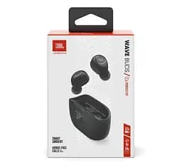 Наушники беспроводные вкладыши JBL Wave Buds Bluetooth 5.2 TWS Black - мініатюра 7
