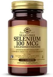 Вітаміни та мінерали Solgar Selenium 100 mcg Yeast-Free, 100 таблеток
