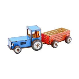 Дитячий дерев'яний 3D конструктор Трактор PuzzleOk Puz-00933 69 деталей - мініатюра 6