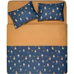 Комплект постільної білизни Ardesto Gloria сатин двоспальний євро синій (ART2022TB)