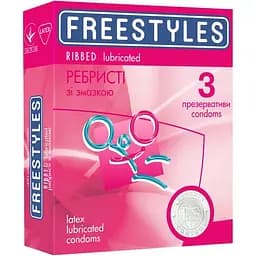 Презервативи Freestyles Ribbed ребристі 10 упаковок х 3 шт. - мініатюра 2