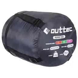Спальний мішок кокон Outtec Mummy демісезон синій - мініатюра 7