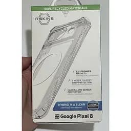 Оригінальний протиударний чохол Itskins Ultra Hybrid MagSafe для Google Pixel 8 (6.2") прозрачный - мініатюра 6