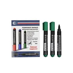 Маркер зеленый COLOR-IT 8004(Green) Diamont "C" в упаковке 12 шт