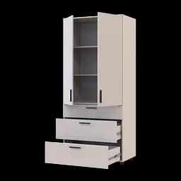 Шафа для одягу Doros Торн Кашемір 2 ДСП/3Ш (полиці) 90х51.6х200 (44900450) - мініатюра 3