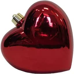 Велика ялинкова іграшка серце Linhai 30 см червоний (890414)