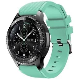 Силіконовий ремінець Watchbands для Samsung Gear S3 - бірюзовий (WB001TURQUOISE3)