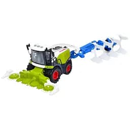 Іграшковий комбайн 550-8C-9C з причепом, інерційний, 40 см, світло і звук