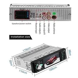 Автомагнітола MP5 4022D 1DIN з екраном 4.1" - мініатюра 4