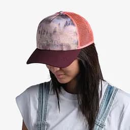 Кепка Buff Trucker Cap, Derama Multi L/XL Рожевий-Бордовий - мініатюра 3