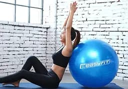 М'яч для фітнеса EasyFit 65 см синій - мініатюра 2