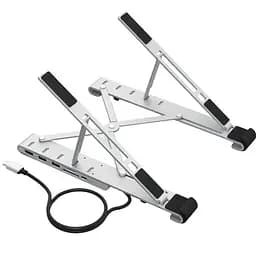 Підставка для ноутбука Choetech HUBM43SL + док станция USB-C 7in1