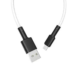 Кабель Borofone BX31 Soft silicone charging data cable for Micro білий - мініатюра 3