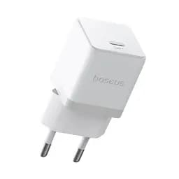 Мережевий зарядний пристрій Baseus Palm Fast Charger Type-C 30W + Cable Type-C to Type-C P10111605213-01 White - мініатюра 4