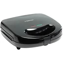 Мультимейкер Holmer HCG-02SM 800 W 2 панелі: гриль віденські вафлі розмір панелей 22.5х12.5 см захист від перегріву індикатор нагріву Black