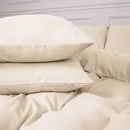 Комплект постільної білизни MirSon Фланель 007 Milk 200х220 см молочний (2200009650680) - мініатюра 3