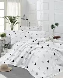 Покривало піке Lotus Home Perfect - Juddy білий 160x235