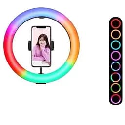 Кільцева RGB-лампа 34 см WH34 різнобарвна