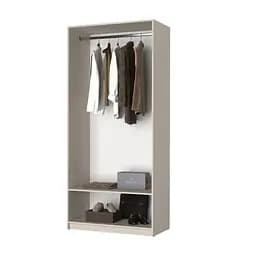Шафа 2-дверна MebelStar Оскар Gloss BL-B, стандарт 100x52x220 см Кашемір/Кашемір (MBS-5147) - мініатюра 4