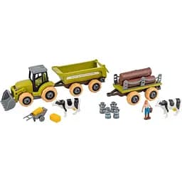 Ігровий набір Otamanko Веселий хутір трактор з причепами й фермер з коровами