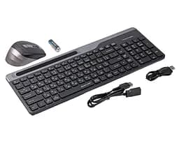 Комплект (Клавіатура та Миша) A4Tech FB2535CS Fstyler Wireless Smoky Grey - мініатюра 4
