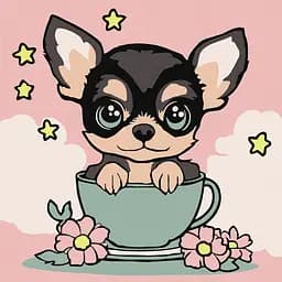 Картина по номерам "Милий цуцик" KHO6270, 25х25 см