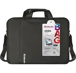 Сумка для ноутбука Defender Geek 15.6" Black (26084) - мініатюра 2