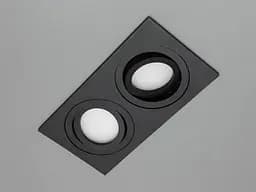 Точковий світильник для зали, серія Аluminium, чорний