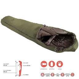 Спальний мішок Grand Canyon Fairbanks 205 -4°C Capulet Olive Left (340021) - мініатюра 2
