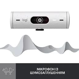 Веб-камера Logitech Brio 500 Off-White (960-001428) - мініатюра 4