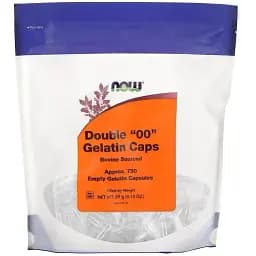 Порожні капсули Now Foods Double "00" Gelatin Caps 750 порожніх капсул
