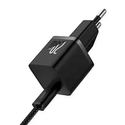МЗП Baseus GaN5 Fast Charger (mini) PD20W (1USB-C) + кабель Type-C to Type-C (P10110900113) Cluster Black - мініатюра 3
